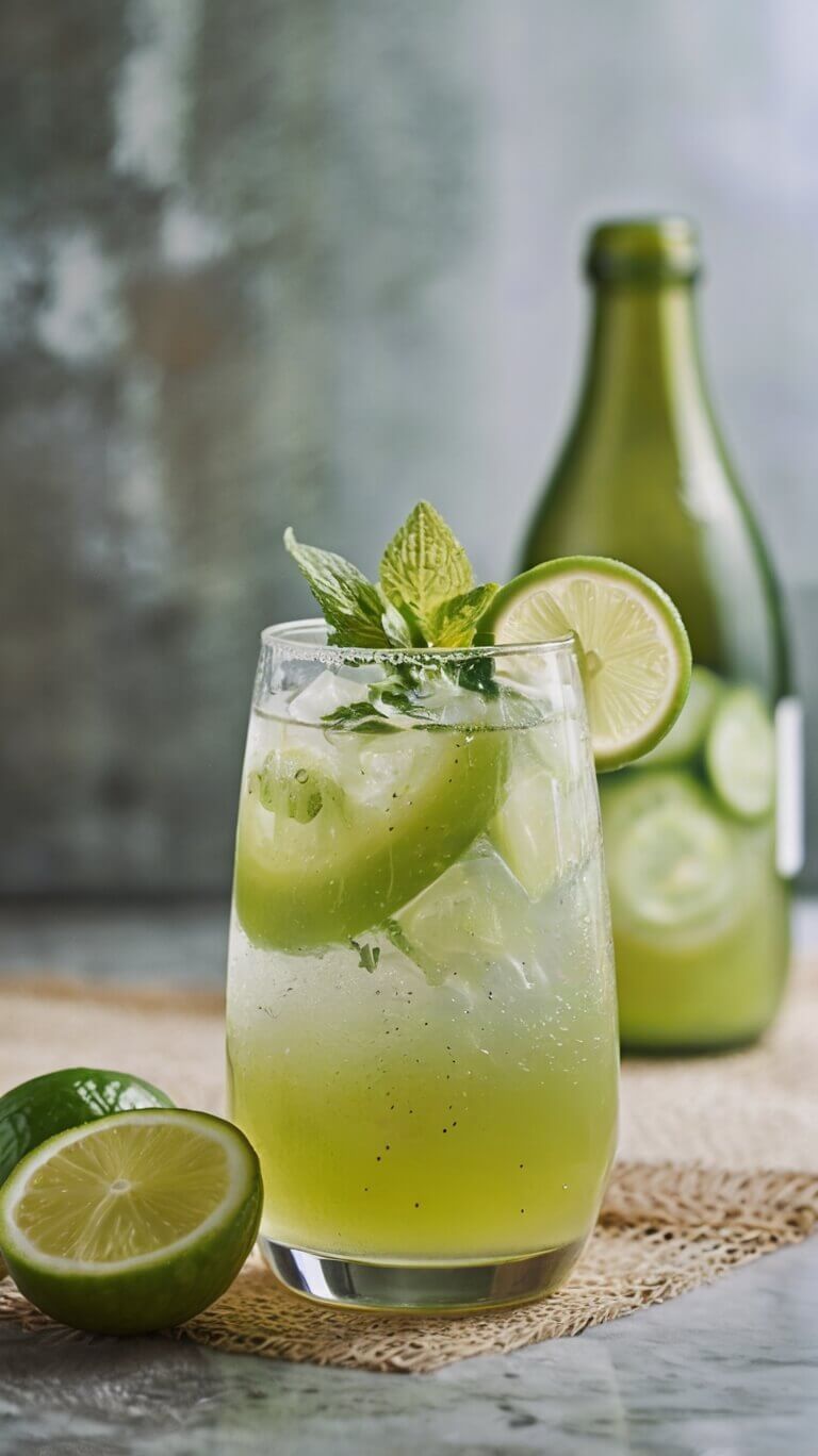 How To Make Cava Cucumber Mint Lime