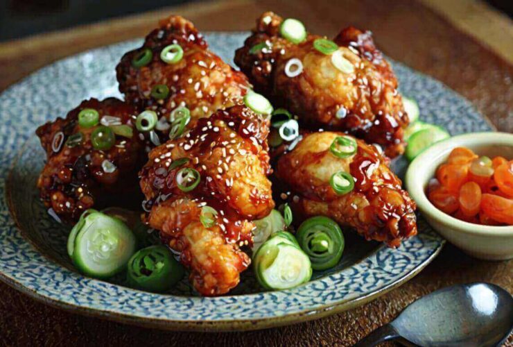 Soy Garlic Korean Fried Chicken Recipe