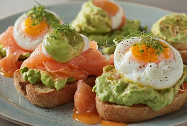 Smoked Salmon and Avocado Eggs Royale Recipe