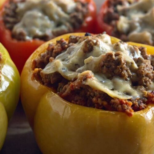 Stuffed Bell Peppers with Ground Beef Recipe