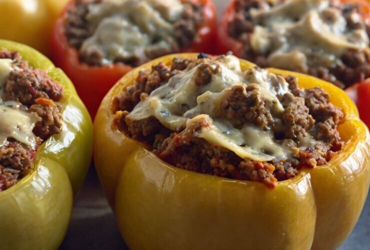 Stuffed Bell Peppers with Ground Beef Recipe