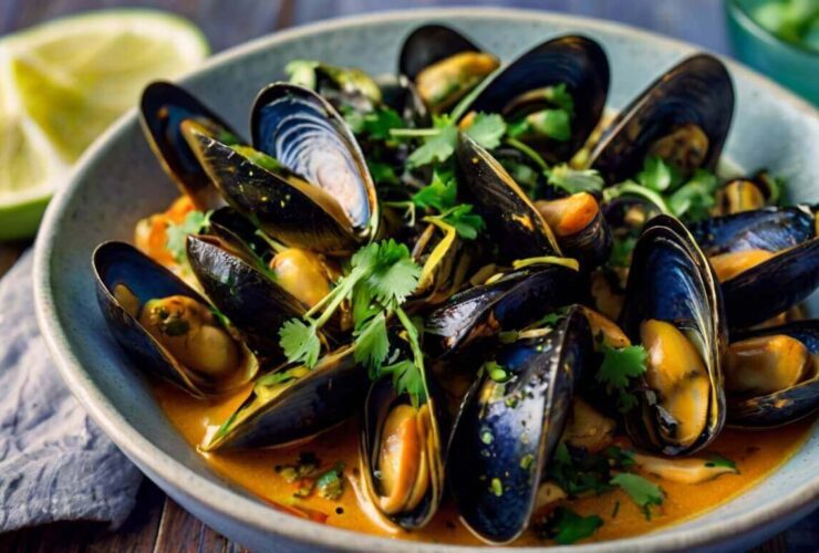 Thai Coconut Curry Mussels Recipe