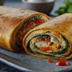 Veggie Omelette Roll Recipe