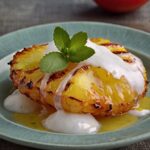 Fried Pineapple with Coconut Sauce Recipe