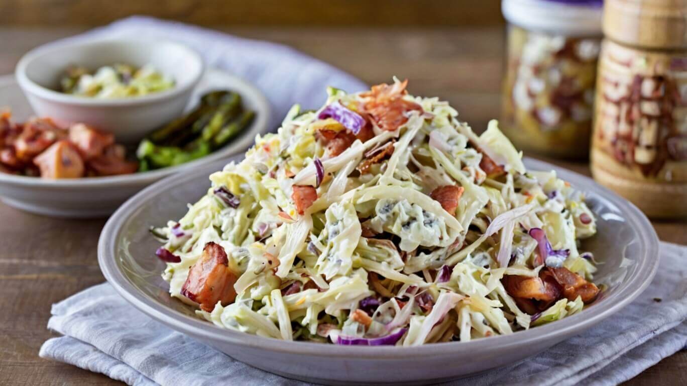 Blue Cheese Bacon Coleslaw Recipe