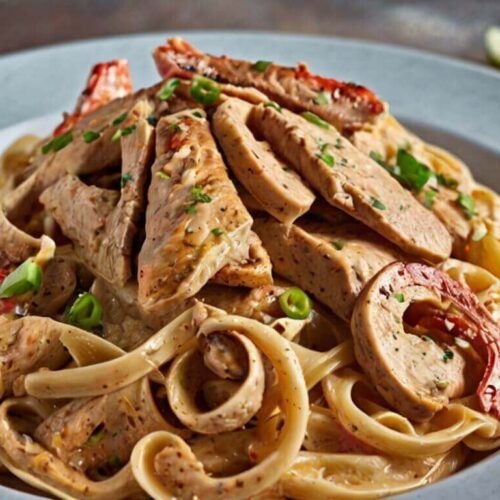Cashew Cream Cajun Chicken Pasta Recipe