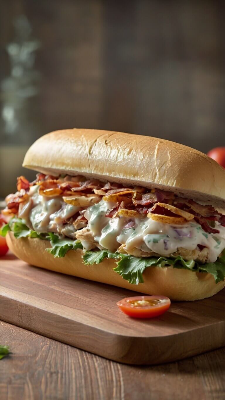 Chopped Chicken Bacon Ranch Sub