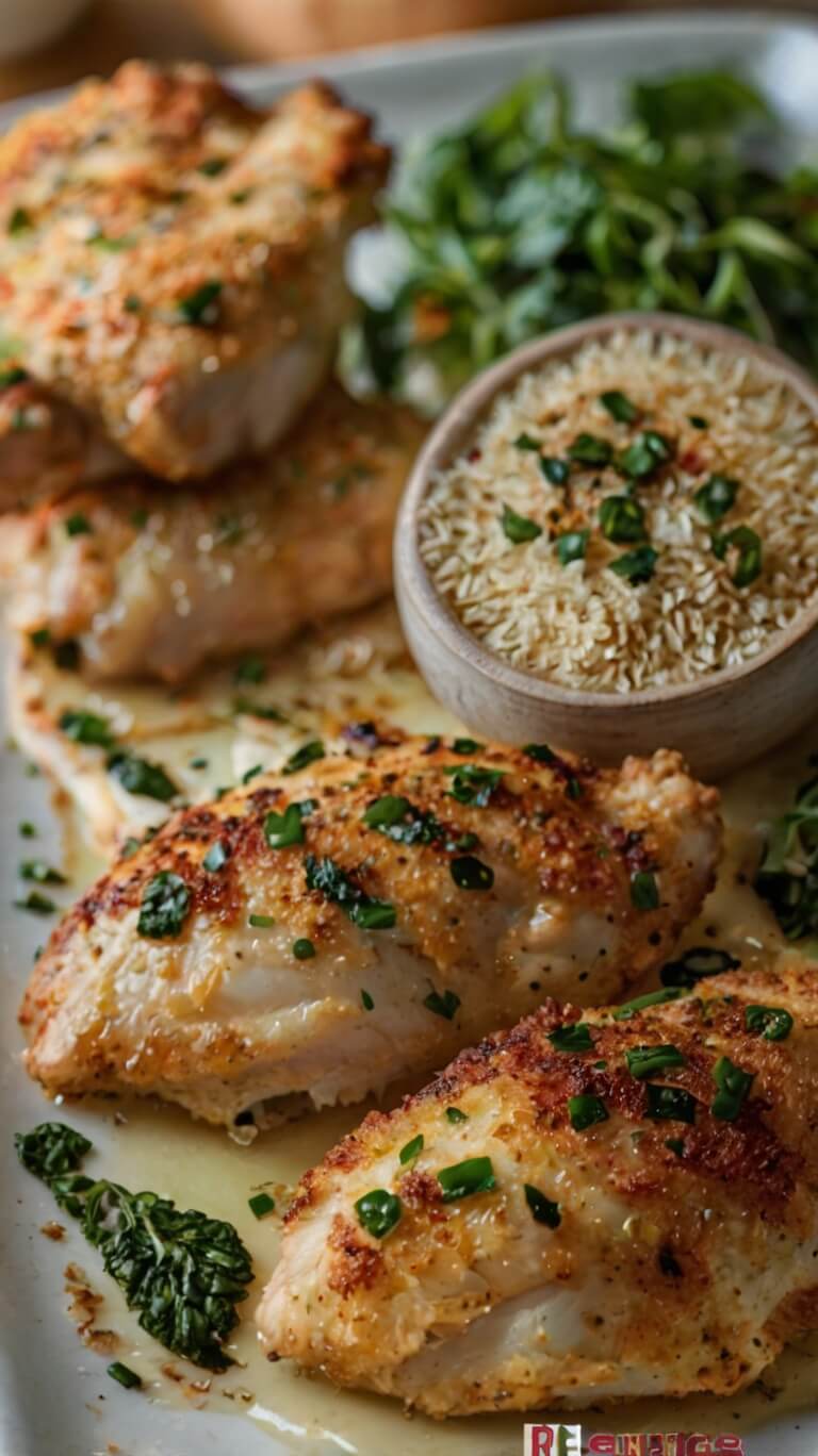 Garlic Parmesan Crusted Chicken