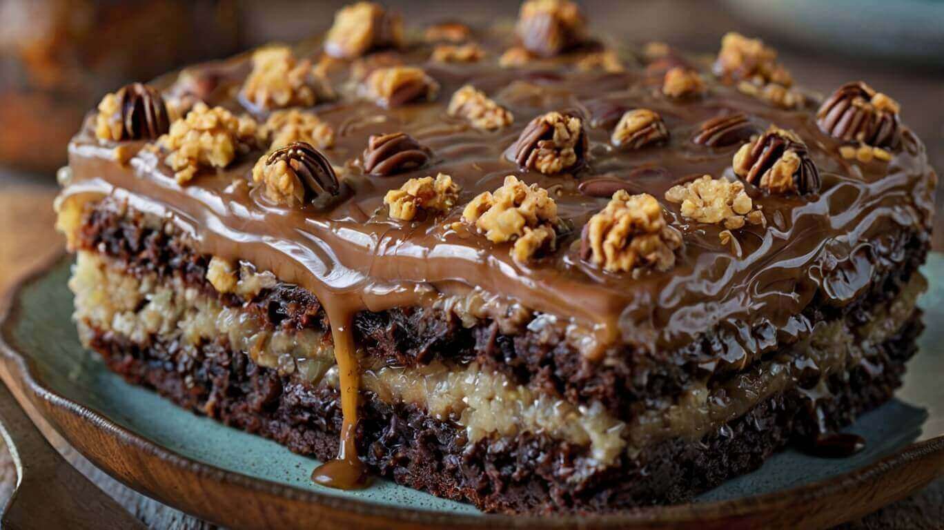 German Chocolate Poke Cake Recipe