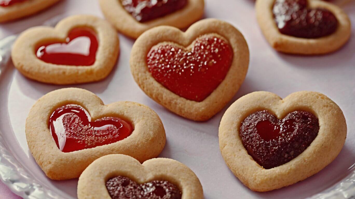 Heart Shaped Thumbprint Cookies Recipe