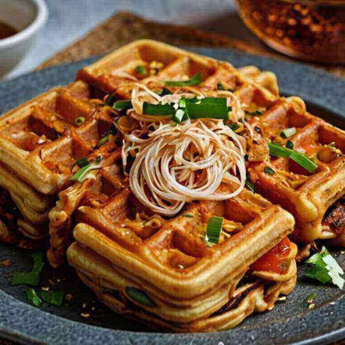 Kimchi Waffles Recipe