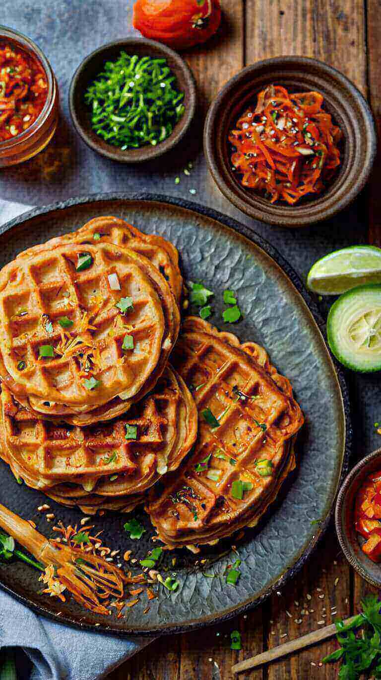 Kimchi Waffles 