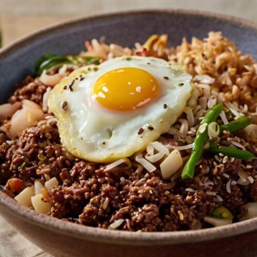 Korean Ground Beef Bowl Recipe