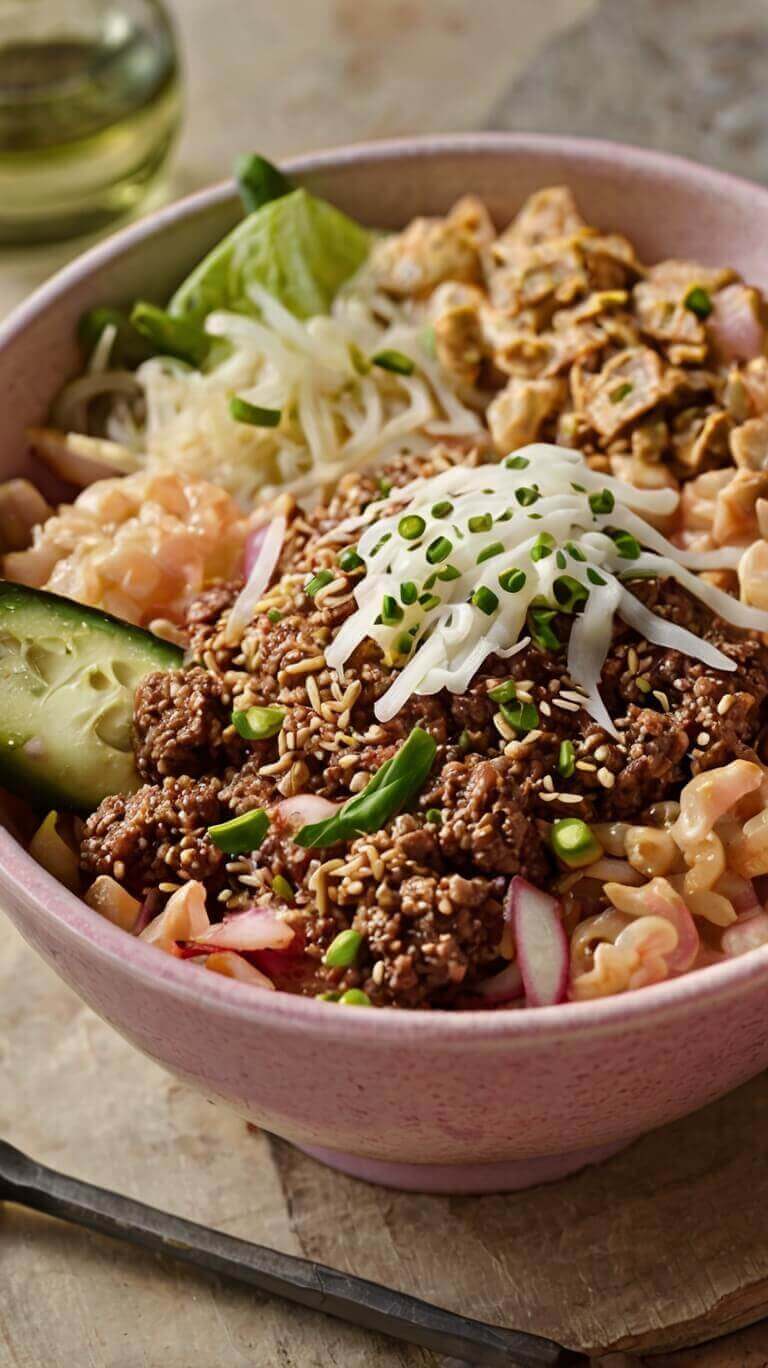 Korean Ground Beef Bowl