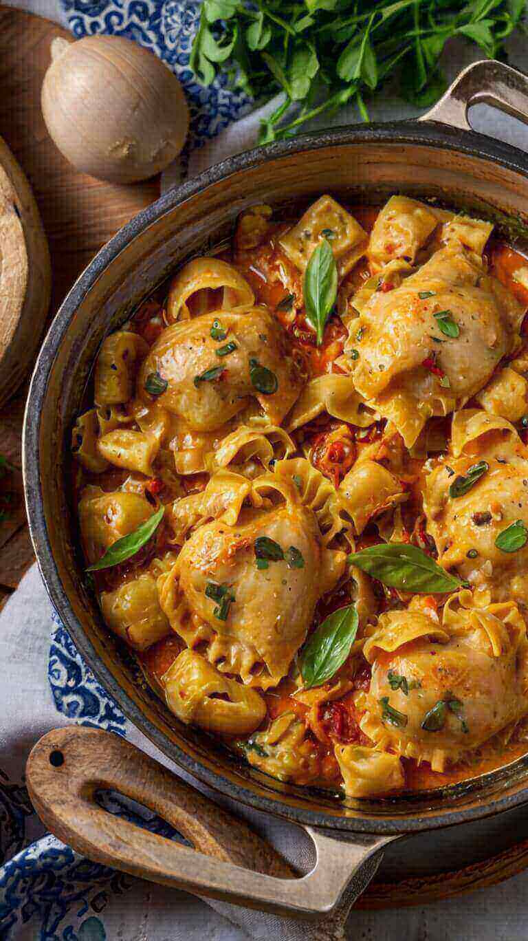Marry Me Chicken And Ravioli 