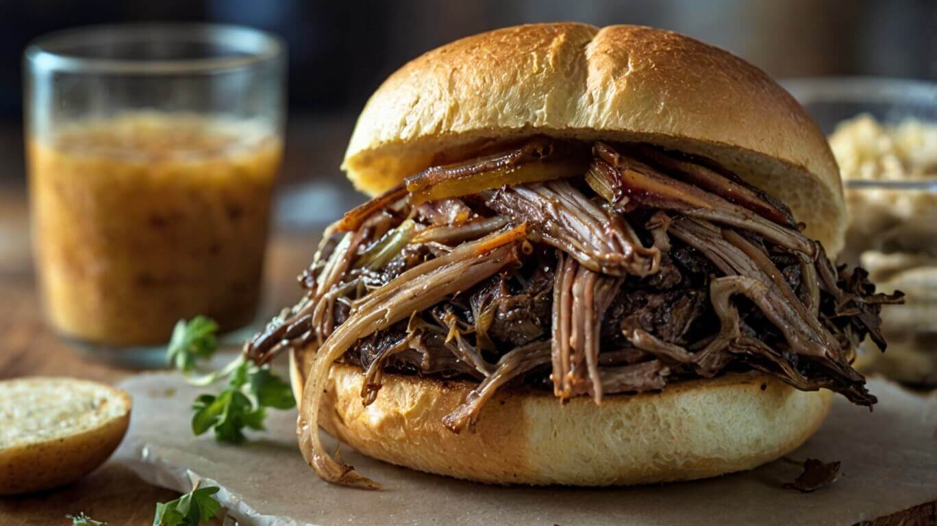 Savory Pulled Beef Sandwich Recipe