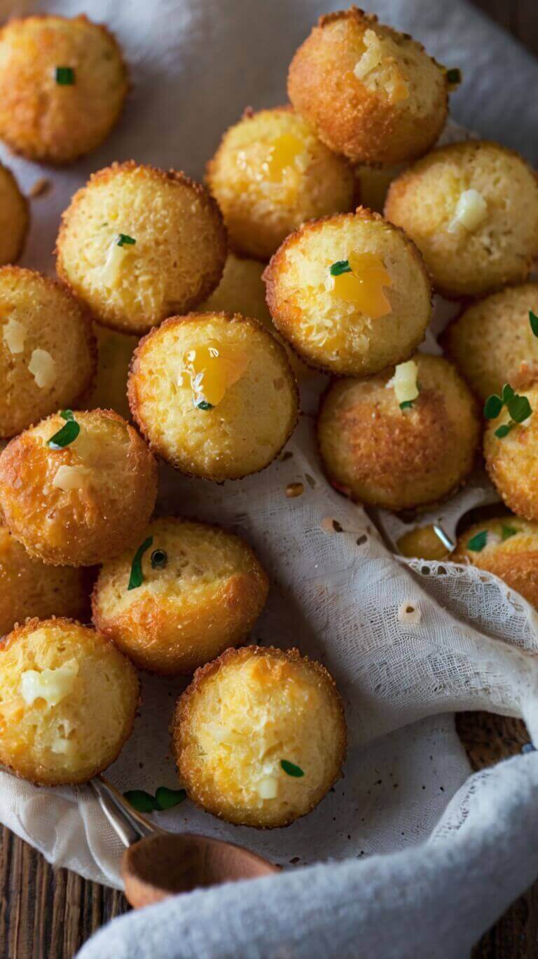 Southern Style Honey Butter Cornbread Poppers
