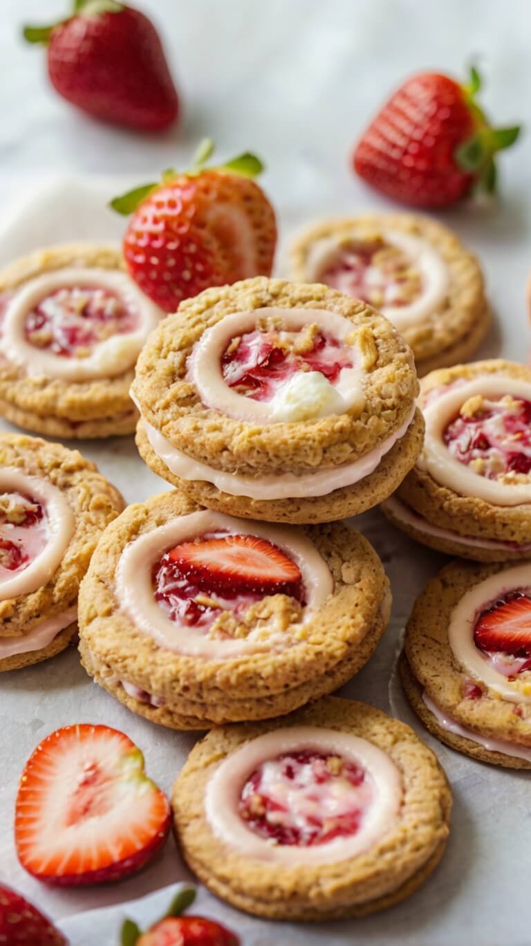 Strawberry Cheesecake Cookies