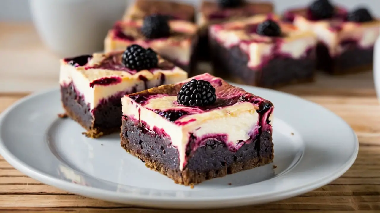 Blackberry Cream Cheese Brownies Recipe