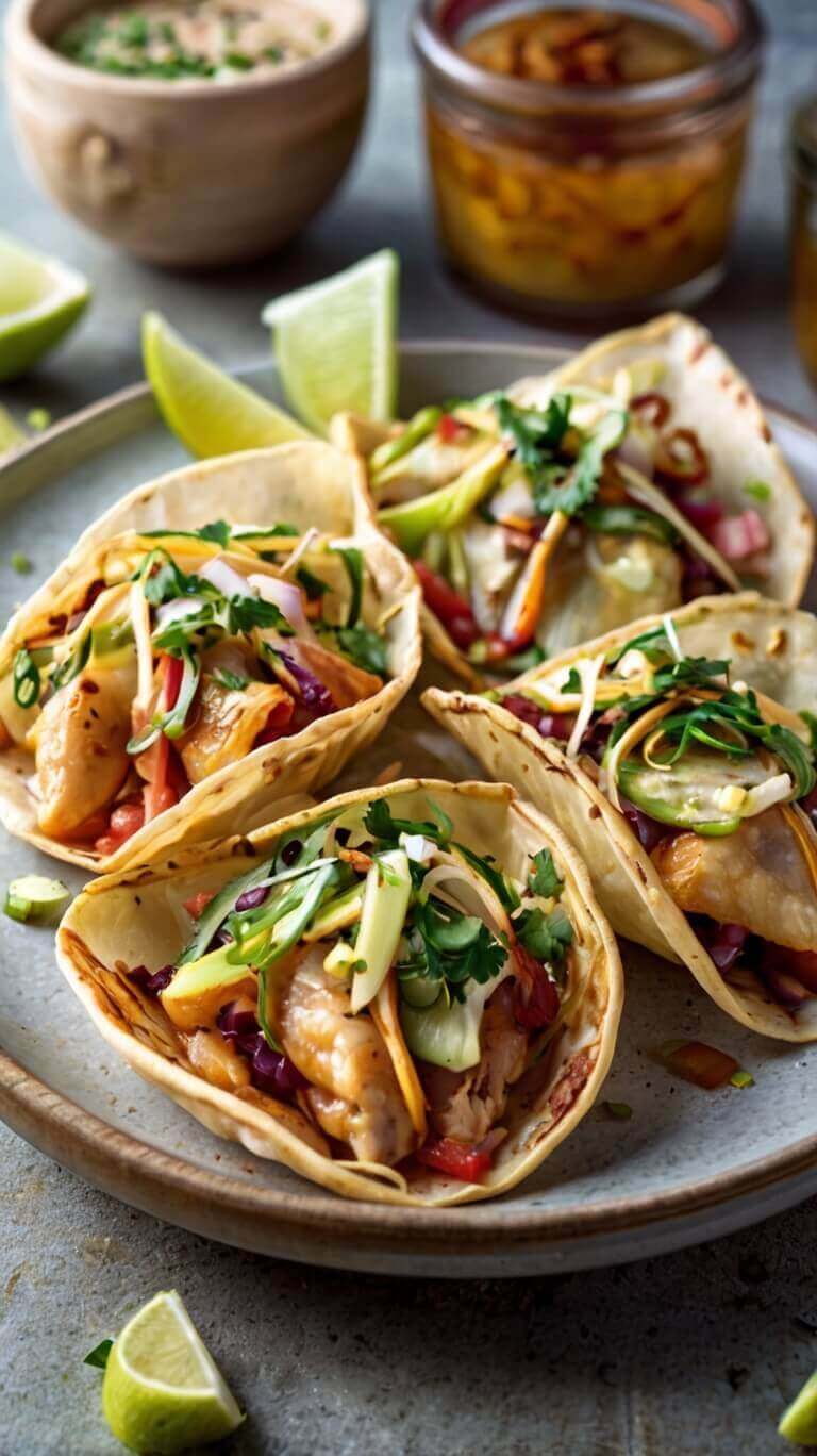 Applebee Chicken Wonton Tacos