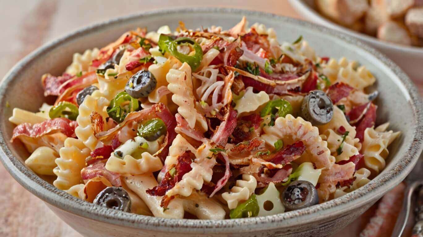 Bacon Ranch Pasta Salad Recipe 