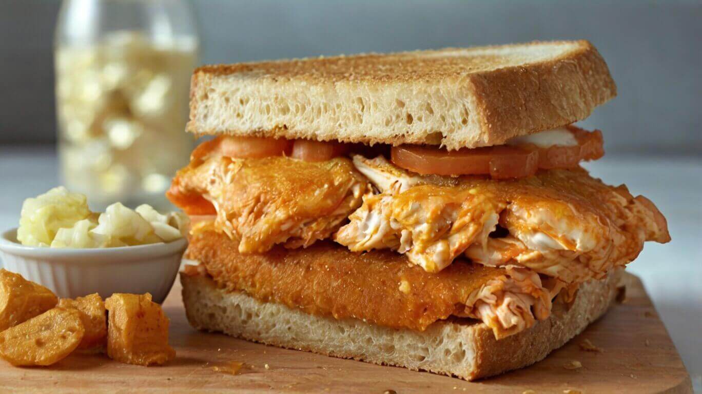 Buffalo Chicken Grilled Sandwich Recipe