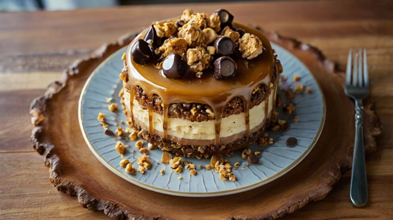 Caramel Toffee Crunch Cake Recipe 