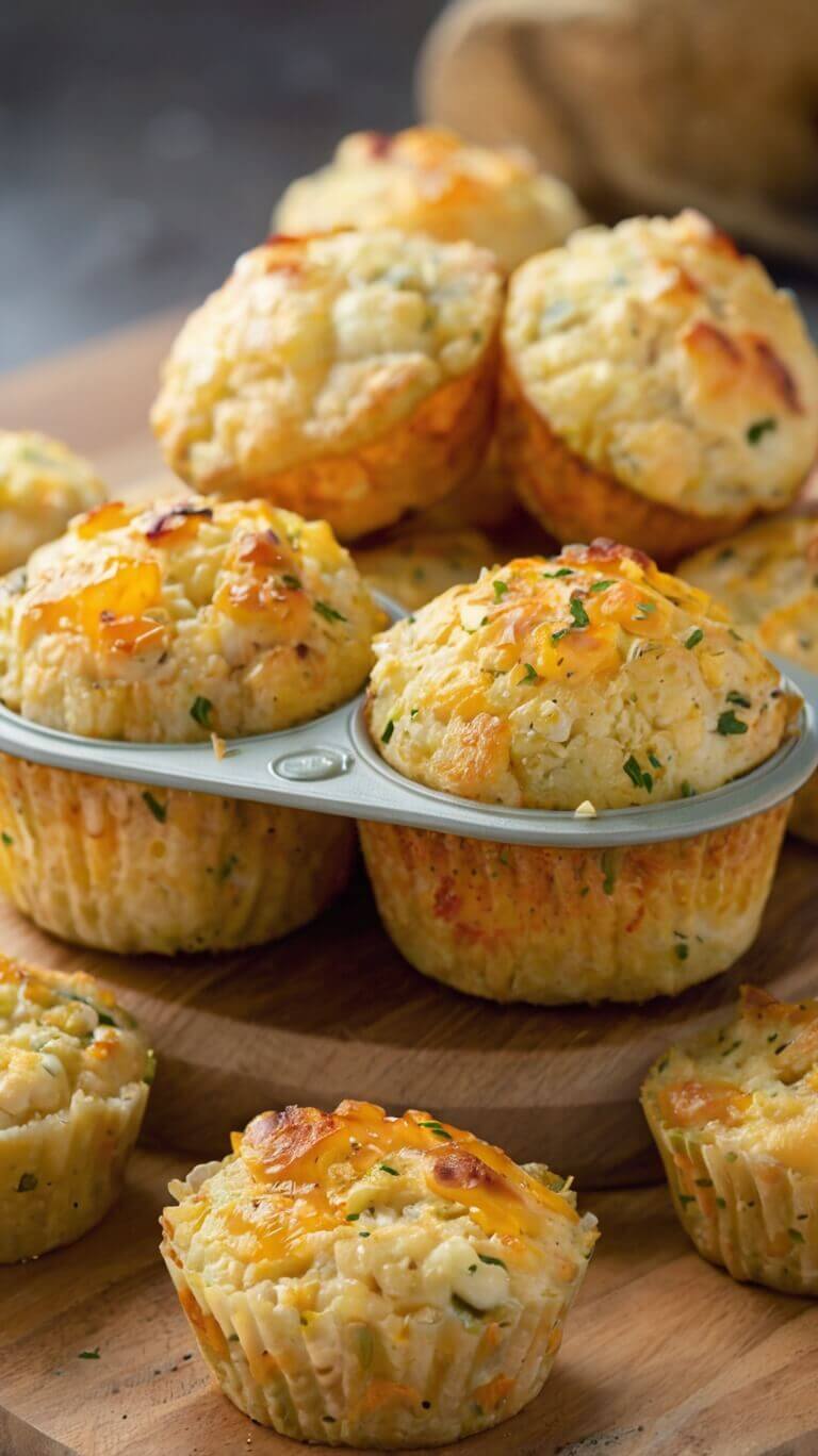 Cauliflower Cheese Muffins 