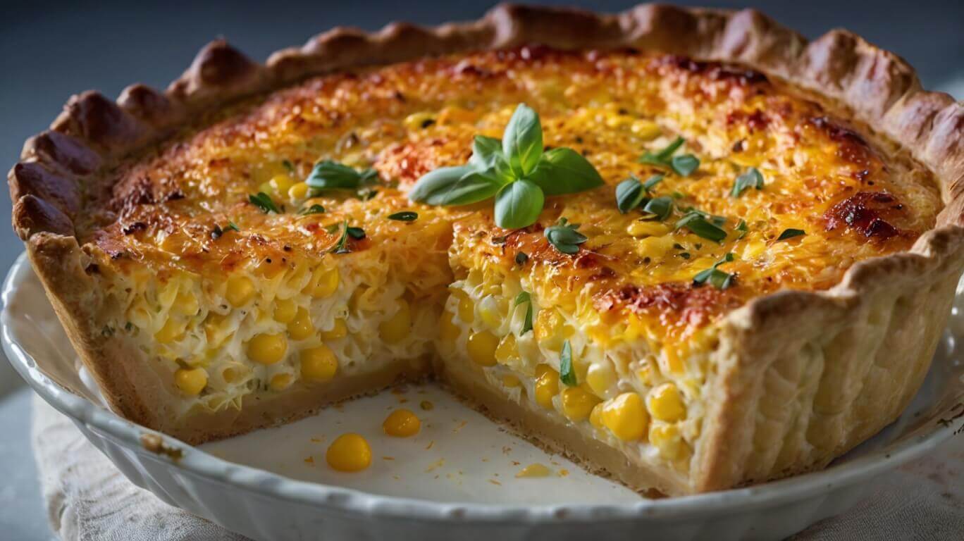 Cheddar Sweet Corn Pie Recipe