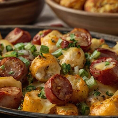 Cheesy Ranch Potatoes and Sausage Recipe