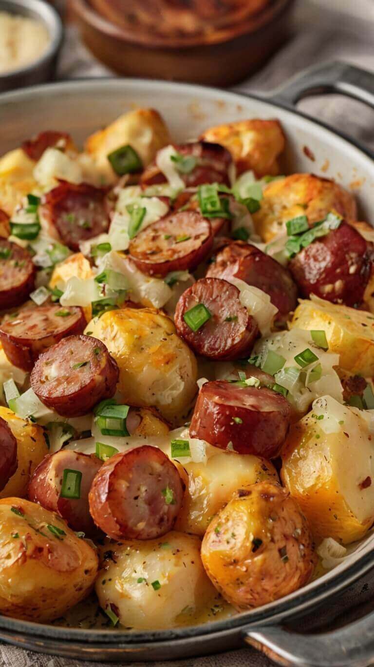 Cheesy Ranch Potatoes and Sausage