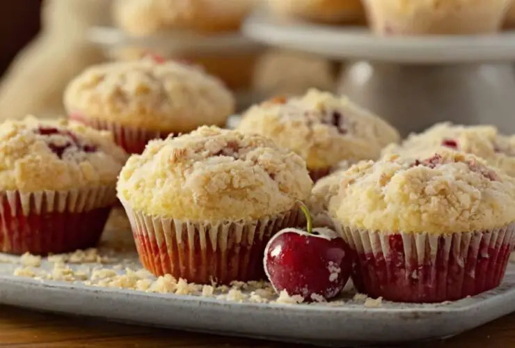 Cherry Cobbler Muffins With Streusel Recipe