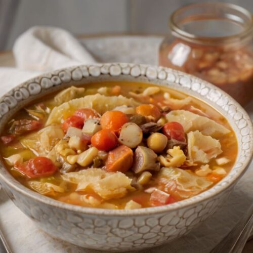 Cozy Cabbage Vegetable Soup Recipe