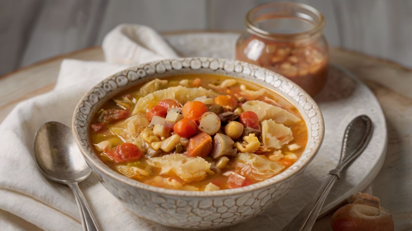 Cozy Cabbage Vegetable Soup Recipe