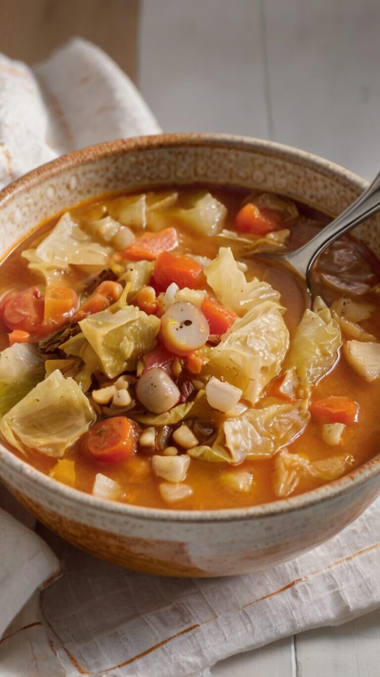Cozy Cabbage Vegetable Soup