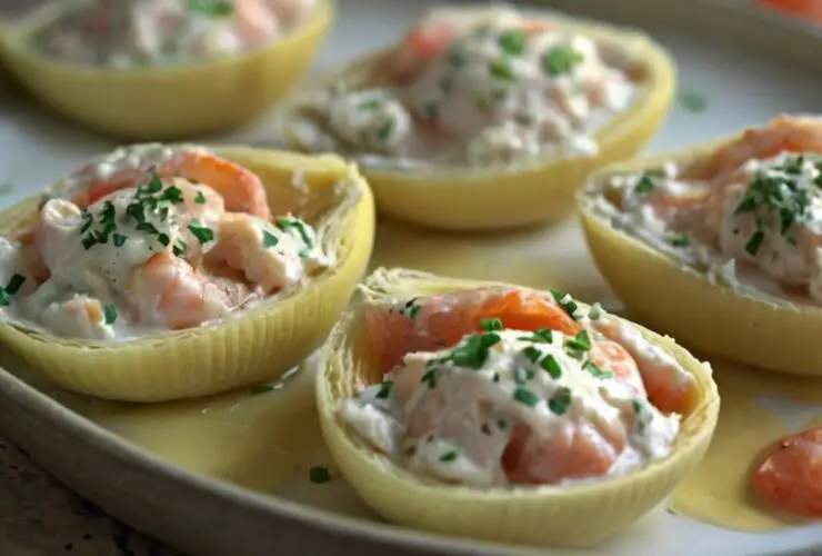 Creamy Seafood Stuffed Shells Recipe