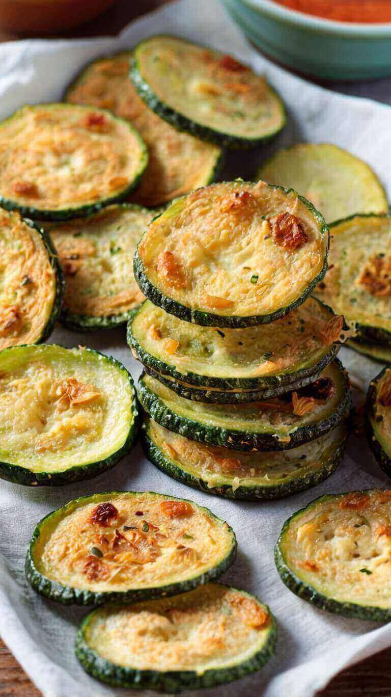 Crispy Baked Zucchini Chips