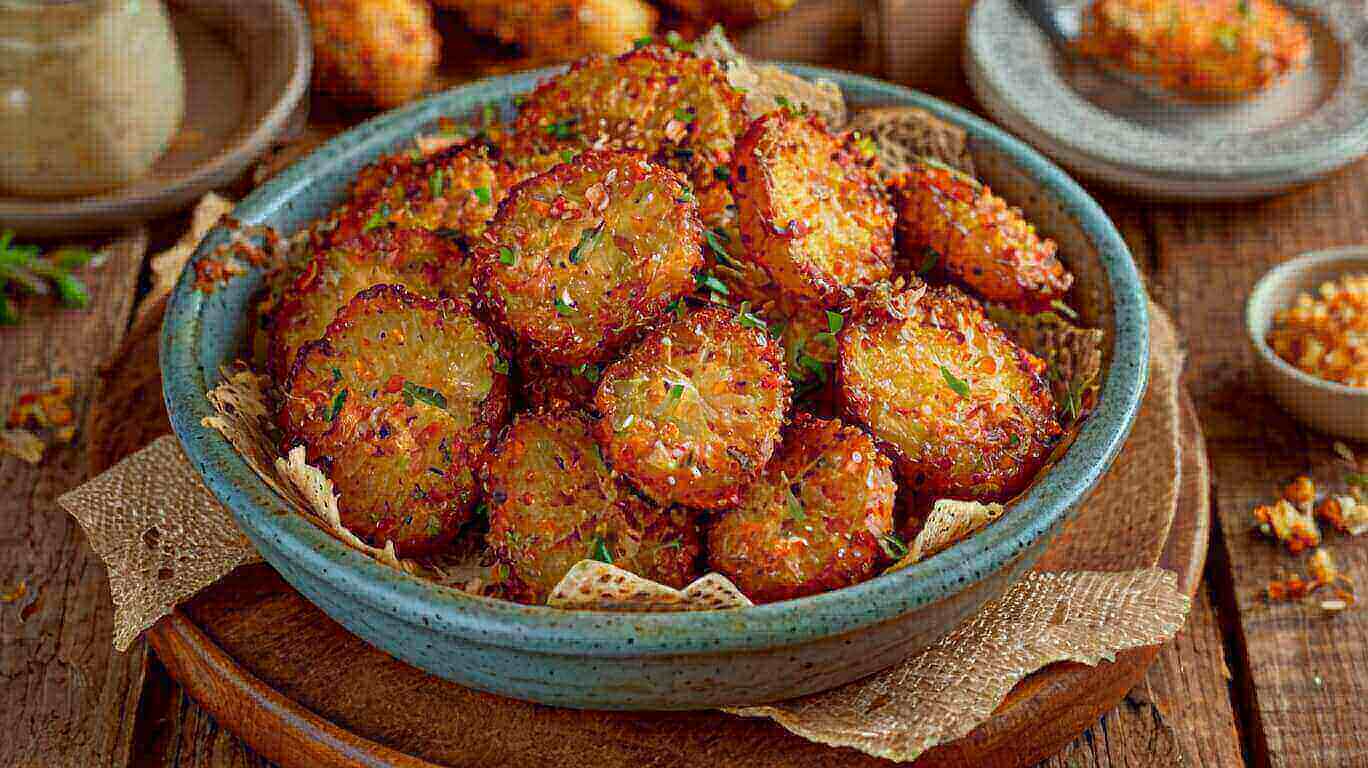 Crispy Garlic Parmesan Crusted Potatoes Recipe