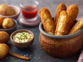 Crispy Homemade Potato Cheese Sticks Recipe