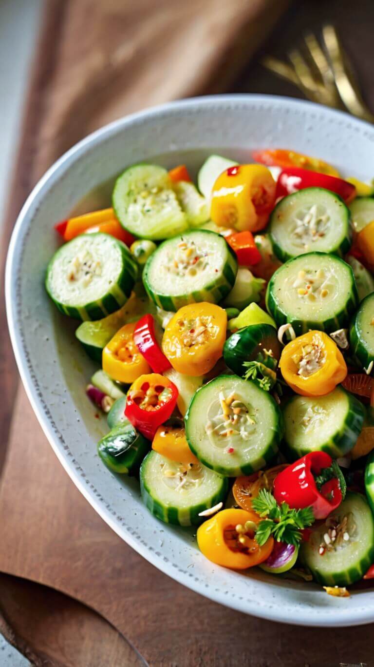 Cucumber Sweet Pepper Salad 