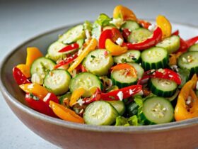 Cucumber Sweet Pepper Salad Recipe 