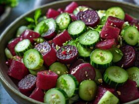 Fresh Beet and Cucumber Salad Recipe 