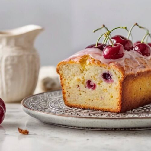 Fresh Cherry Loaf Cake Recipe