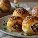 Garlic Parmesan Cheeseburger Bombs Recipe