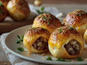 Garlic Parmesan Cheeseburger Bombs Recipe