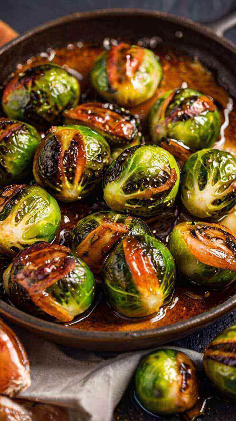 Honey Balsamic Brussels Sprouts 