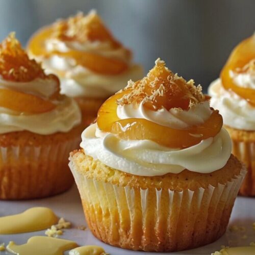Honey Peach Cream Cheese Cupcakes Recipe