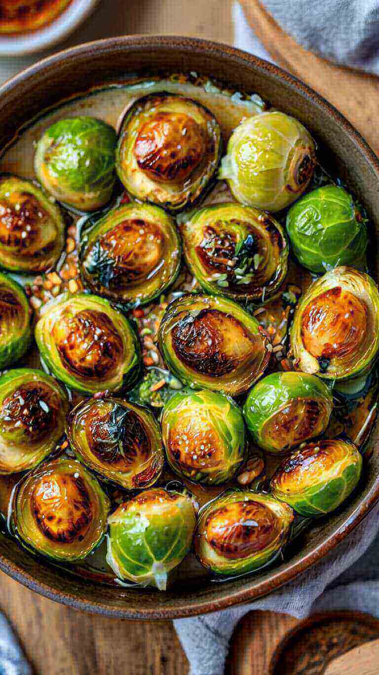 Honey Sriracha Brussels Sprouts