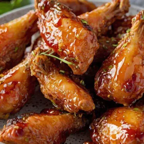 Hot Honey Peach Wings Recipe