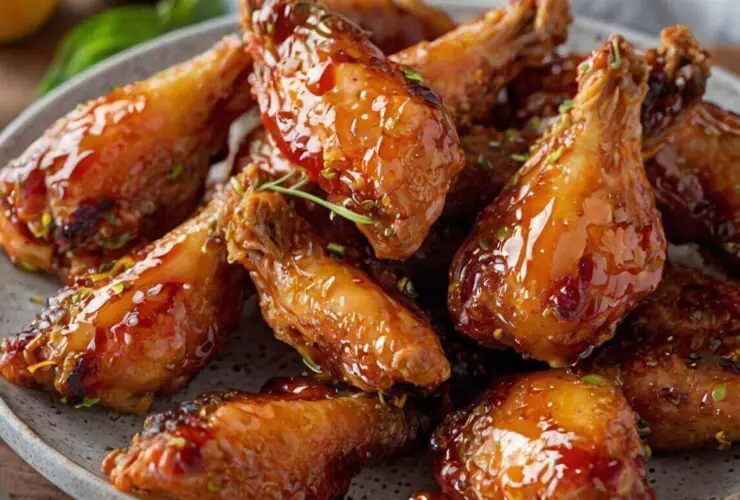 Hot Honey Peach Wings Recipe